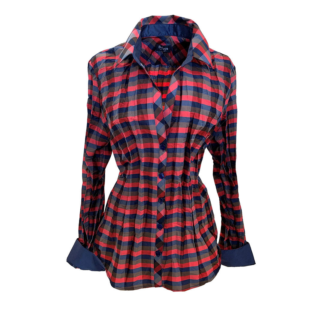 Webster Check Red/Navy