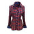 Webster Check Red/Navy