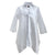 Tunic in white with white buttons. Handkerchief seem and three quarter sleeves.